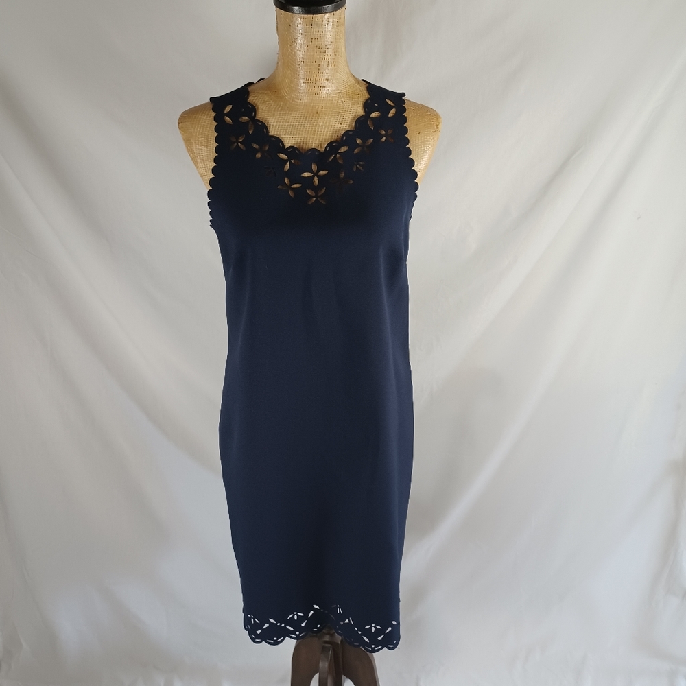 J Crew Blue Shift Dress Size 4